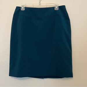 Worthington Dark Teal Green Pencil Career Skirt Size 12